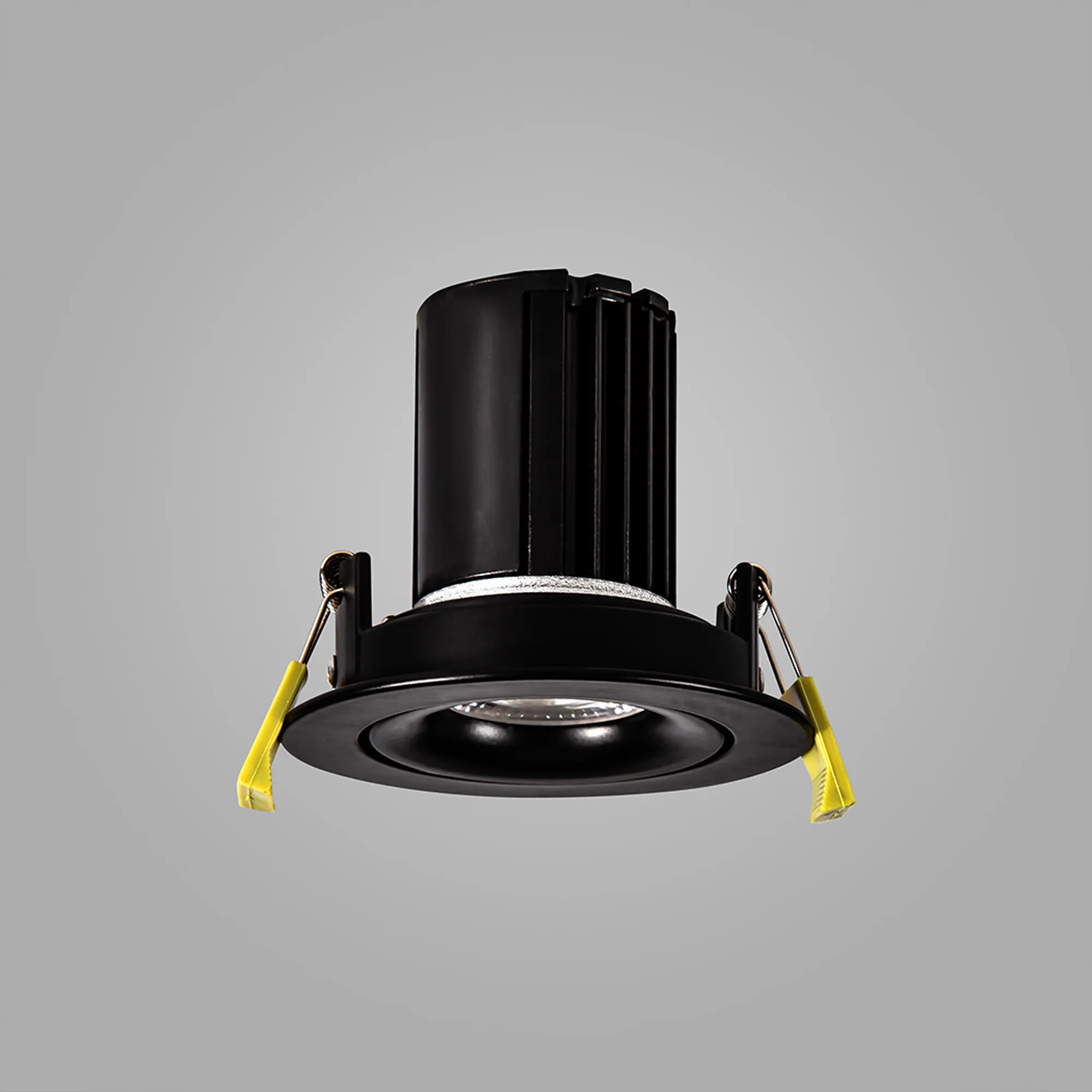 Bruve 12 Tridonic powered 12W 2700K 1200lm 12° LED Engine,350mA , CRI>90 LED Engine Matt Black  Fixed Recessed Adjustable round Downlight, IP20 DM201602  Dlux Bruve A 12